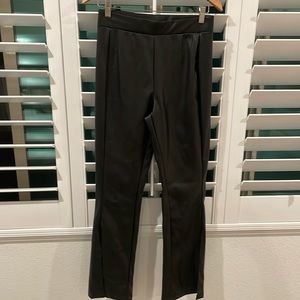 Faux Leather Flare Pants